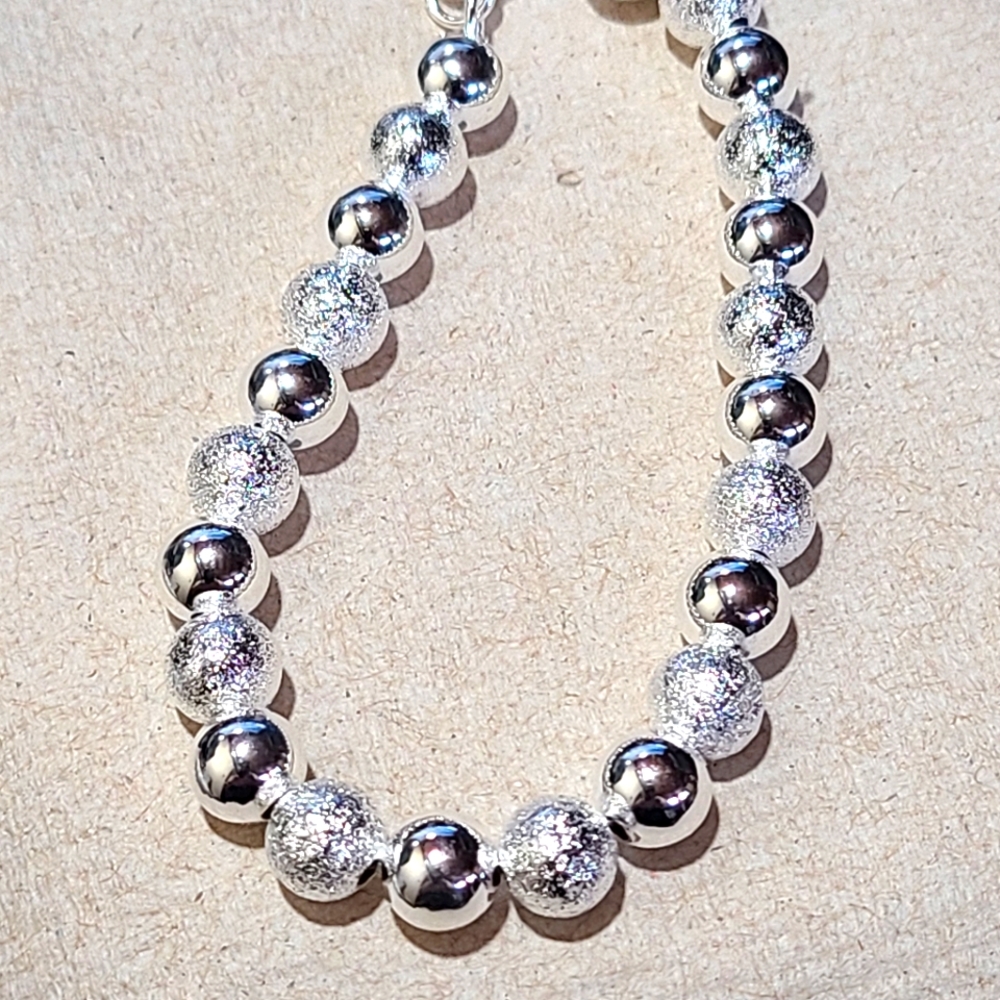 Silver bracelet 8mm